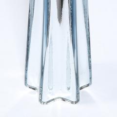 Modernist Pair of Handblown X Form Lamps in Handblown Murano Mercury Glass - 2551124
