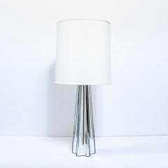 Modernist Pair of Handblown X Form Lamps in Handblown Murano Mercury Glass - 2551140