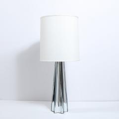Modernist Pair of Handblown X Form Lamps in Handblown Murano Mercury Glass - 2551149