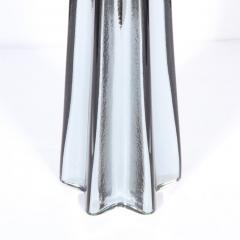 Modernist Pair of Handblown X Form Lamps in Handblown Murano Mercury Glass - 2660149