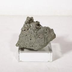 Modernist Pyrite Rock Specimen on Rectilinear Lucite Base - 3523645