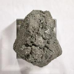 Modernist Pyrite Rock Specimen on Rectilinear Lucite Base - 3523672