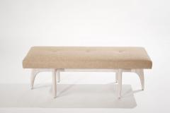Modernist Sculptural White Oak Bench - 2651573