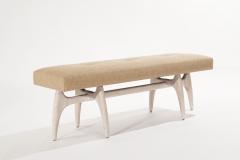 Modernist Sculptural White Oak Bench - 2651575