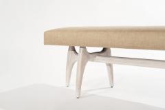 Modernist Sculptural White Oak Bench - 2651580