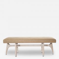 Modernist Sculptural White Oak Bench - 2661796