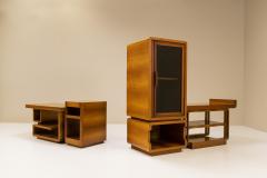 Modernist Showcase Cabinet and Coffee Table in Walnut Italy 1960s - 2943164