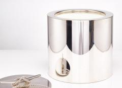 Modernist Silver Plated Nautical Ice Bucket with Lid Italy circa 1960 - 3119096