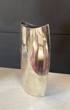 Modernist Silver Plated Sculptural Vase - 4327713