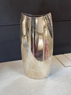 Modernist Silver Plated Sculptural Vase - 4327715