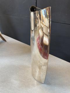 Modernist Silver Plated Sculptural Vase - 4327717