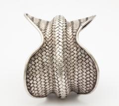 Modernist Sterling Silver Weave Cuff - 384547