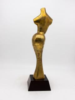 Modernist Style Female Brass Sculpture USA 1970s - 4291438
