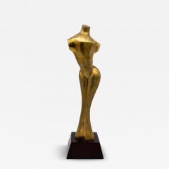 Modernist Style Female Brass Sculpture USA 1970s - 4297069