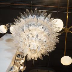 Modernist Translucent Three Tier Palma Hand Blown Murano Glass Chandelier - 1560001