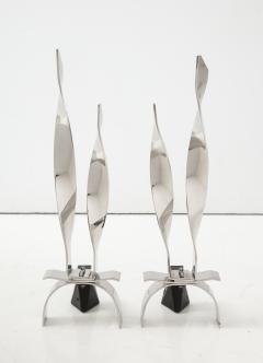 Modernist Twist Andirons - 866126