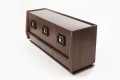 Modernist Walnut Dresser Italy 1950s - 2588043
