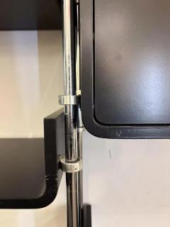 Modular Wall Unit by Michel Ducaroy Lacquered Wood and Steel France 1970s - 4546294