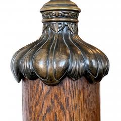 Mogens Ballin Art Nouveau Table Lamp in Bronze and Oak by Mogens Ballin - 3454992