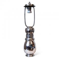 Mogens Ballin Extraordinary Art Nouveau Silver Lamp by Mogen Ballin for Pter Herz - 1206315