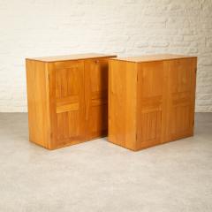 Mogens Koch Pair of Cabinets in Ash by Mogens Koch for Rud Rasmussen Denmark 1960s - 2825411