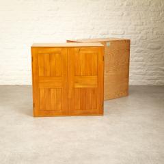 Mogens Koch Pair of Cabinets in Ash by Mogens Koch for Rud Rasmussen Denmark 1960s - 2825416