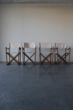 Mogens Koch Set of 4 MK16 Folding Safari Chairs by Mogens Koch for Cado Denmark - 4580866