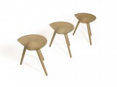 Mogens Lassen Danish White Oak Stool - 4009532