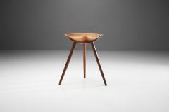 Mogens Lassen Mogens Lassen Stool in Solid Teak Mounted on Three Tapering Legs Denmark 1942 - 1432474