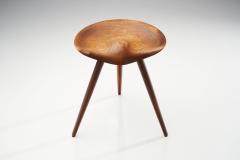 Mogens Lassen Mogens Lassen Stool in Solid Teak Mounted on Three Tapering Legs Denmark 1942 - 1432481