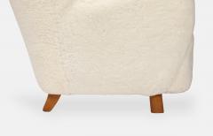 Mogens Lassen Rare Sofa in Ivory Sheepskin by Mogens Lassen - 4196973