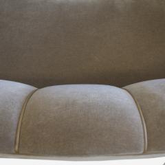 Mohair Art Deco Danish Banana Sofa - 2614035