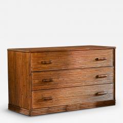 Molto Bamboo Chest of Drawers with leather binding - 3403986