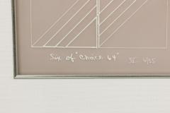 Mon Levinson American Op Art Lithograph Titled Six of Choice  - 4514835