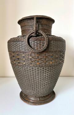 Monden Kogyoku Early Japanese Bamboo Flower Basket Hahakago by Monden Kogyoku Original Box - 4801161