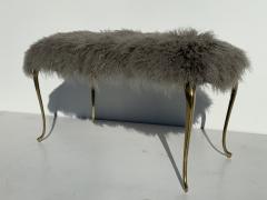 Mongolian Fur Bench Footrest - 865951