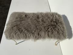 Mongolian Fur Bench Footrest - 865952
