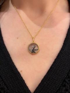 Monica Marcella One of a Kind Star Formation Brookite in Quartz Gold Necklace Monica Marcella - 4711232