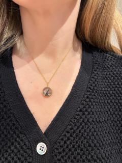 Monica Marcella One of a Kind Star Formation Brookite in Quartz Gold Necklace Monica Marcella - 4711233