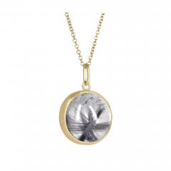 Monica Marcella One of a Kind Star Formation Brookite in Quartz Gold Necklace Monica Marcella - 4714289