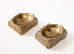 Monique Gerber Bronze Vide Poche Small Bowls by Monique Gerber France c 1970 - 3051821