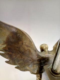 Monique Gerber Icarus Fall bronze table lamp by Monique Gerber France 1970s - 831207