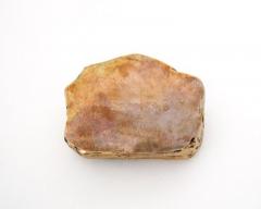 Monique Gerber MONIQUE GERBER FRENCH SCULPTURAL VIDE POCHE DISH ABSTRACT ROCK WITH FLOWER - 3113905