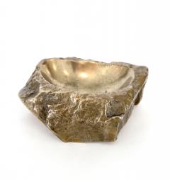 Monique Gerber Monique Gerber Bronze Vide Poche or Ashtray Abstract Rock Form - 893296