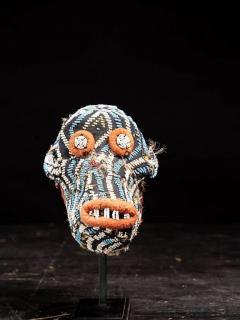 Monkey Skull from the Cameroon Grasslands covered with fabric - 4267722