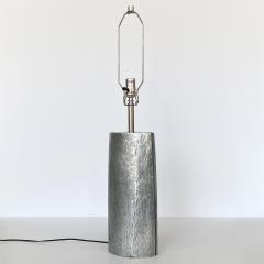 Monolithic Italian Aluminum Brutalist Table Lamp - 1352061
