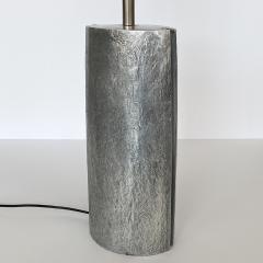 Monolithic Italian Aluminum Brutalist Table Lamp - 1352062