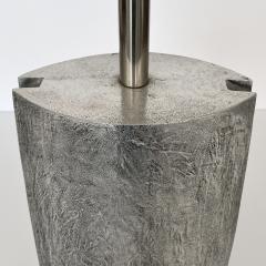 Monolithic Italian Aluminum Brutalist Table Lamp - 1352063