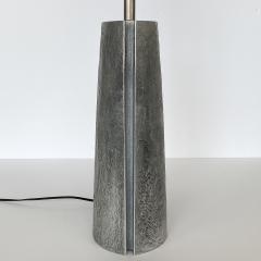 Monolithic Italian Aluminum Brutalist Table Lamp - 1352066