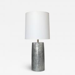 Monolithic Italian Aluminum Brutalist Table Lamp - 1353116